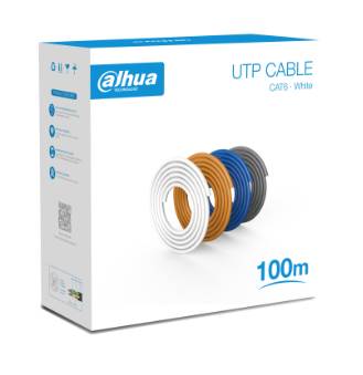 Bobina de 100 Mts de Cable UTP Cat6/ 100 Cobre/ Color Blanco/ Cubierta Retardante de Flama con Certificación CE CPR Eca/ Ideal para Video y Redes - Bobina de 100 Mts de Cable UTP Cat6/ 100 Cobre/ Color Blanco/ Cubierta Retardante de Flama con Certificación CE CPR Eca/ Ideal para Video y Redes -